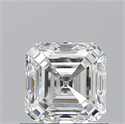 Natural Diamond 1.01 Carats, Asscher with  Cut, H Color, VVS1 Clarity and Certified by GIA