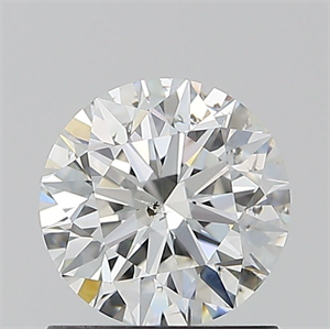 Picture of Natural Diamond 1.02 Carats, Round with Excellent Cut, G Color, SI2 Clarity and Certified by GIA