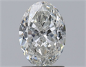 Natural Diamond 1.20 Carats, Oval with  Cut, G Color, SI2 Clarity and Certified by GIA
