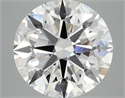 Lab Grown Diamond 6.19 Carats, Round with Excellent Cut, F Color, VVS2 Clarity and Certified by IGI