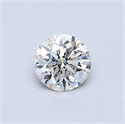 Diamante Natural 0.44 quilates, Redondo , Color I, claridad SI1 y certificado GIA
