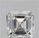 Natural Diamond 0.90 Carats, Asscher with  Cut, I Color, VVS1 Clarity and Certified by GIA