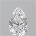 Natural Diamond 0.71 Carats, Pear with  Cut, E Color, VS2 Clarity and Certified by GIA