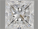 Natural Diamond 0.40 Carats, Princess with  Cut, D Color, VS1 Clarity and Certified by GIA
