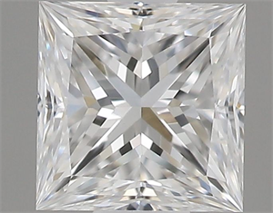 Picture of Natural Diamond 0.40 Carats, Princess with  Cut, D Color, VS1 Clarity and Certified by GIA