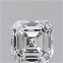 Natural Diamond 0.78 Carats, Asscher with  Cut, F Color, IF Clarity and Certified by GIA