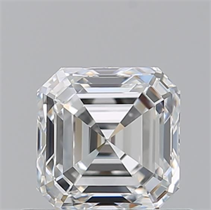 Foto Diamante Natural 0.78 quilates, Asscher , Color F, claridad IF y certificado GIA de