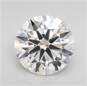 Lab Grown Diamond 1.02 Carats, Round with Ideal Cut, D Color, VVS1 Clarity and Certified by IGI