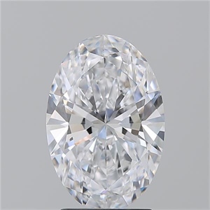 Picture of Natural Diamond 2.60 Carats, Oval with  Cut, D Color, VS1 Clarity and Certified by GIA