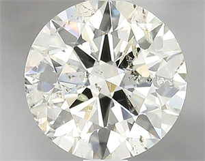 Picture of Natural Diamond 1.01 Carats, Round with Excellent Cut, L Color, I1 Clarity and Certified by GIA