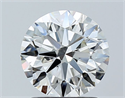 Diamante Natural 1.51 quilates, Redondo , Color I, claridad VVS1 y certificado GIA