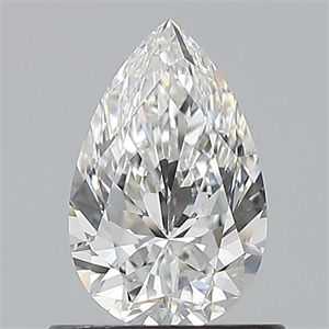Picture of Natural Diamond 0.70 Carats, Pear with  Cut, F Color, VVS1 Clarity and Certified by GIA