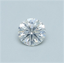 Diamante Natural 0.41 quilates, Redondo , Color F, claridad SI2 y certificado GIA