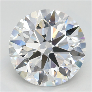 Picture of Lab Grown Diamond 3.01 Carats, Round with Ideal Cut, D Color, VVS1 Clarity and Certified by IGI