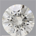 Natural Diamond 0.57 Carats, Round with Excellent Cut, K Color, I1 Clarity and Certified by GIA