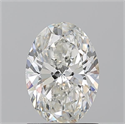 Natural Diamond 1.21 Carats, Oval with  Cut, H Color, SI2 Clarity and Certified by GIA