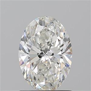 Picture of Natural Diamond 1.21 Carats, Oval with  Cut, H Color, SI2 Clarity and Certified by GIA