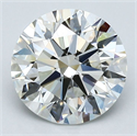 Natural Diamond 2.38 Carats, Round with Excellent Cut, I Color, VVS1 Clarity and Certified by GIA
