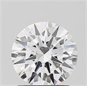 Lab Grown Diamond 1.10 Carats, Round with Excellent Cut, D Color, VVS2 Clarity and Certified by IGI