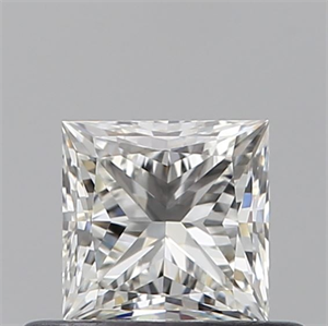 Picture of Natural Diamond 0.50 Carats, Princess with  Cut, I Color, IF Clarity and Certified by GIA