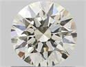 Natural Diamond 0.77 Carats, Round with Excellent Cut, J Color, VS2 Clarity and Certified by IGI