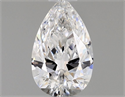 Diamante Natural 0.40 quilates, De pera , Color D, claridad VVS1 y certificado GIA