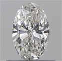 Natural Diamond 0.50 Carats, Oval with  Cut, F Color, VS1 Clarity and Certified by GIA