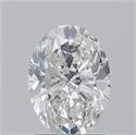 Natural Diamond 1.53 Carats, Oval with  Cut, F Color, SI2 Clarity and Certified by GIA