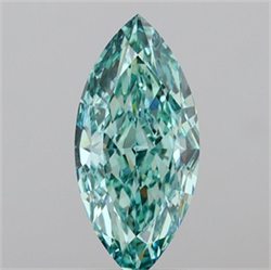 Picture of Lab Grown Diamond 3.03 Carats, Marquise with  Cut, Fancy Vivid Green Color, VVS2 Clarity and Certified by IGI