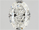 Natural Diamond 1.01 Carats, Oval with  Cut, F Color, SI1 Clarity and Certified by GIA