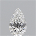 Natural Diamond 0.50 Carats, Pear with  Cut, E Color, VS2 Clarity and Certified by GIA