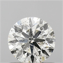 Natural Diamond 0.70 Carats, Round with Excellent Cut, G Color, SI2 Clarity and Certified by IGI