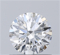 Natural Diamond 0.76 Carats, Round with Excellent Cut, H Color, SI2 Clarity and Certified by IGI