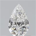 Diamante Natural 0.50 quilates, De pera , Color F, claridad VVS2 y certificado GIA