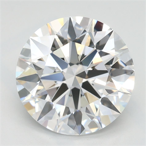 Picture of Lab Grown Diamond 2.91 Carats, Round with Ideal Cut, D Color, VVS1 Clarity and Certified by IGI