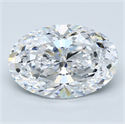 Diamante Natural 4.01 quilates, Ovalado , Color D, claridad VS1 y certificado GIA