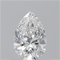 Diamante Natural 0.51 quilates, De pera , Color G, claridad VVS1 y certificado GIA