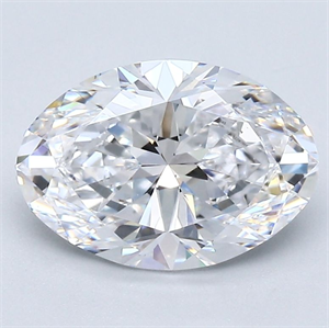 Foto Diamante Natural 2.01 quilates, Ovalado , Color D, claridad VS2 y certificado GIA de