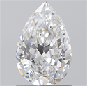 Natural Diamond 1.01 Carats, Pear with  Cut, E Color, SI1 Clarity and Certified by GIA