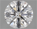 Natural Diamond 0.70 Carats, Round with Excellent Cut, D Color, SI2 Clarity and Certified by GIA