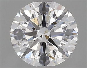 Picture of Natural Diamond 0.70 Carats, Round with Excellent Cut, D Color, SI2 Clarity and Certified by GIA