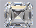 Natural Diamond 1.00 Carats, Asscher with  Cut, E Color, SI1 Clarity and Certified by GIA
