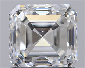 Picture of Natural Diamond 1.00 Carats, Asscher with  Cut, E Color, SI1 Clarity and Certified by GIA