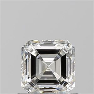 Foto Diamante Natural 0.90 quilates, Asscher , Color H, claridad VS1 y certificado GIA de