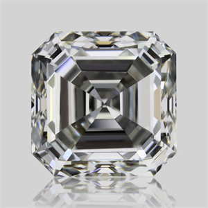 Picture of Natural Diamond 1.51 Carats, Asscher with  Cut, J Color, VVS2 Clarity and Certified by GIA