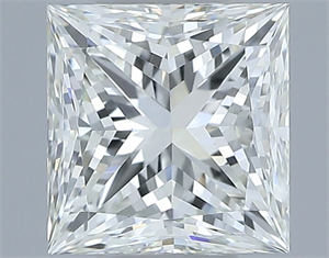 Picture of Natural Diamond 1.06 Carats, Princess with  Cut, I Color, VVS2 Clarity and Certified by GIA