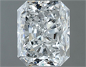 Natural Diamond 0.90 Carats, Radiant with  Cut, F Color, SI1 Clarity and Certified by GIA