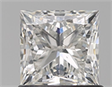Natural Diamond 1.04 Carats, Princess with  Cut, H Color, SI1 Clarity and Certified by GIA