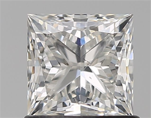 Picture of Natural Diamond 1.04 Carats, Princess with  Cut, H Color, SI1 Clarity and Certified by GIA