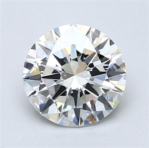 Picture of Natural Diamond 1.50 Carats, Round with Excellent Cut, I Color, VVS2 Clarity and Certified by GIA